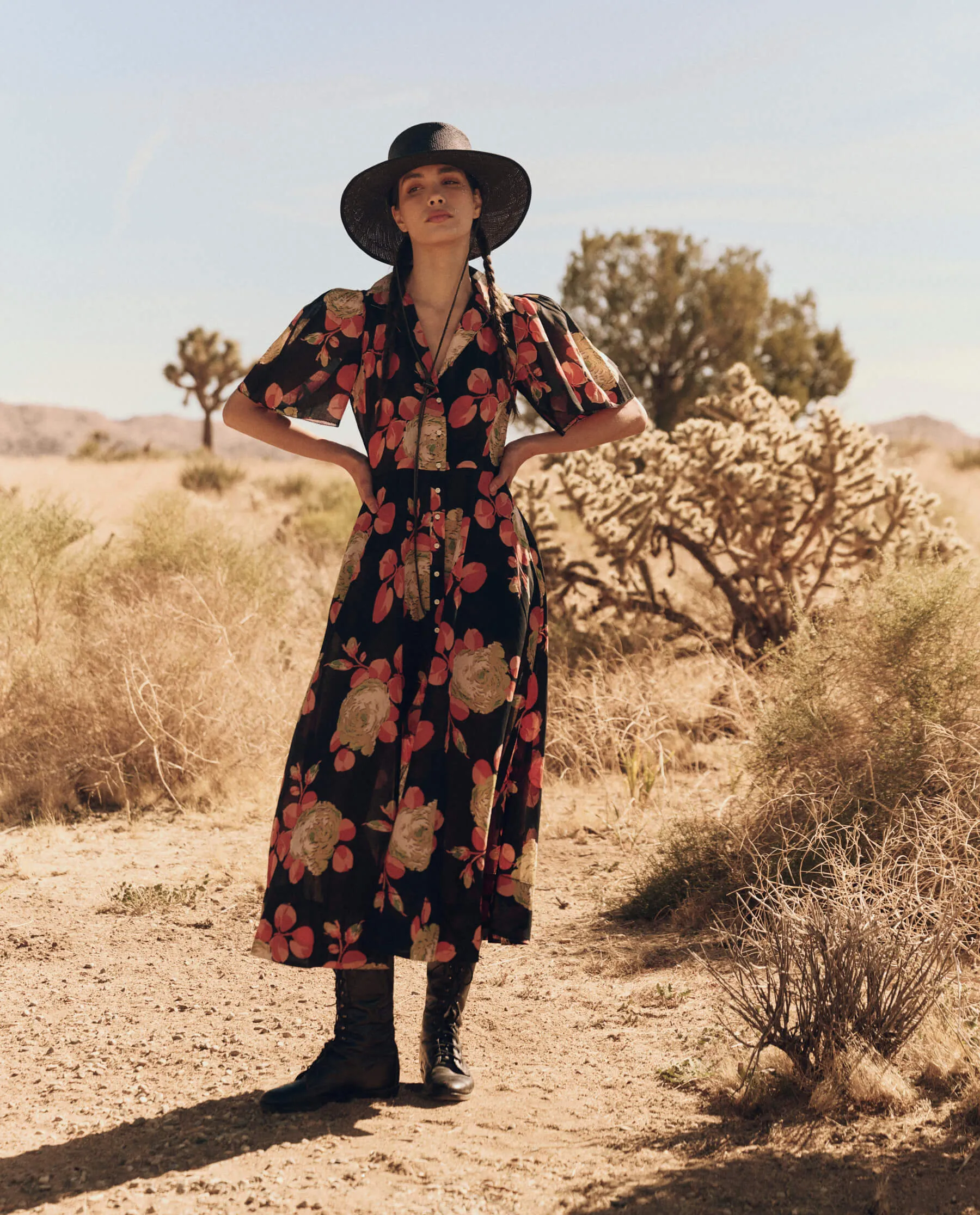 The Great Bridge Dress in Cabbage Rose Print