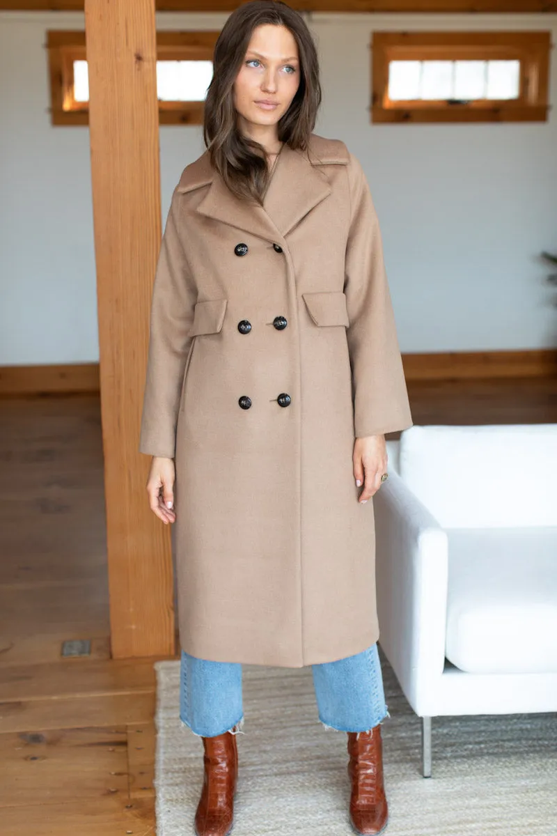 Thomas Midi Coat - Camel Wool Cashmere