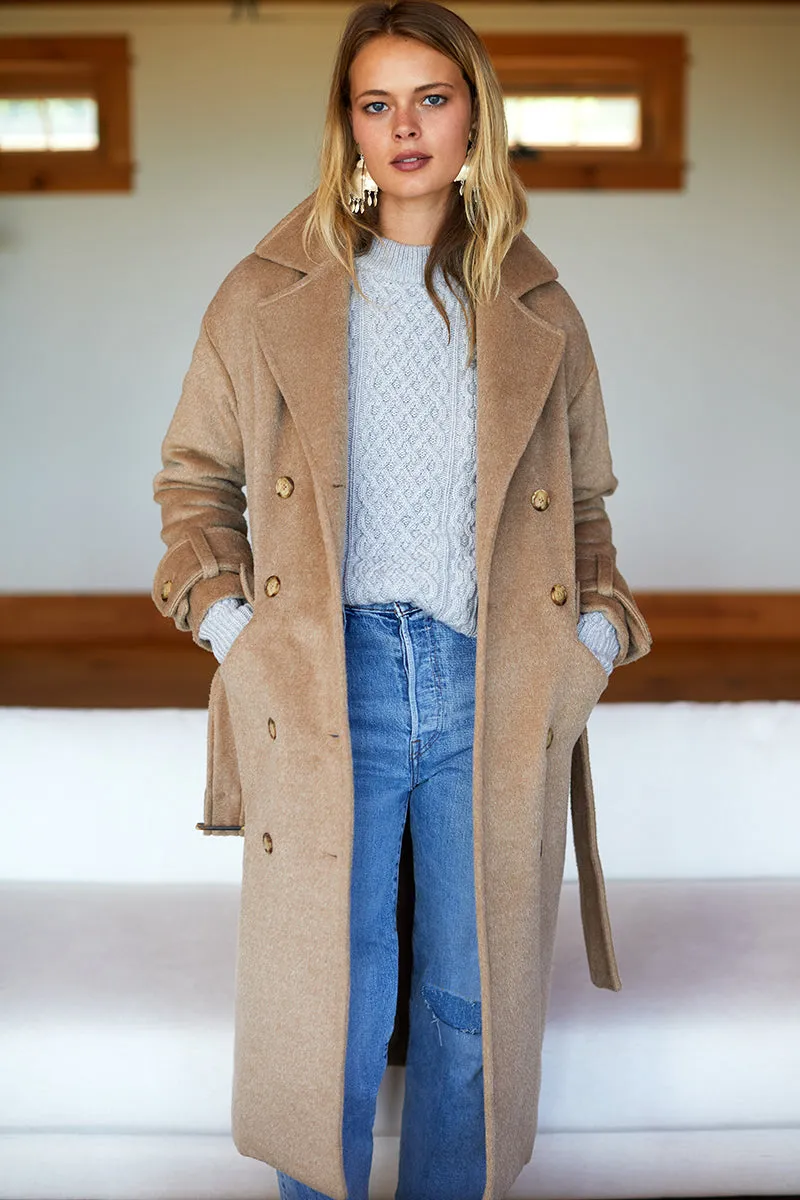 Thompson Coat - Toffee Mohair