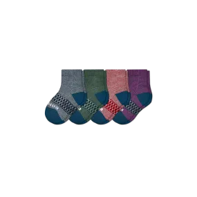 Toddler Microstripe Calf Sock 4-Pack