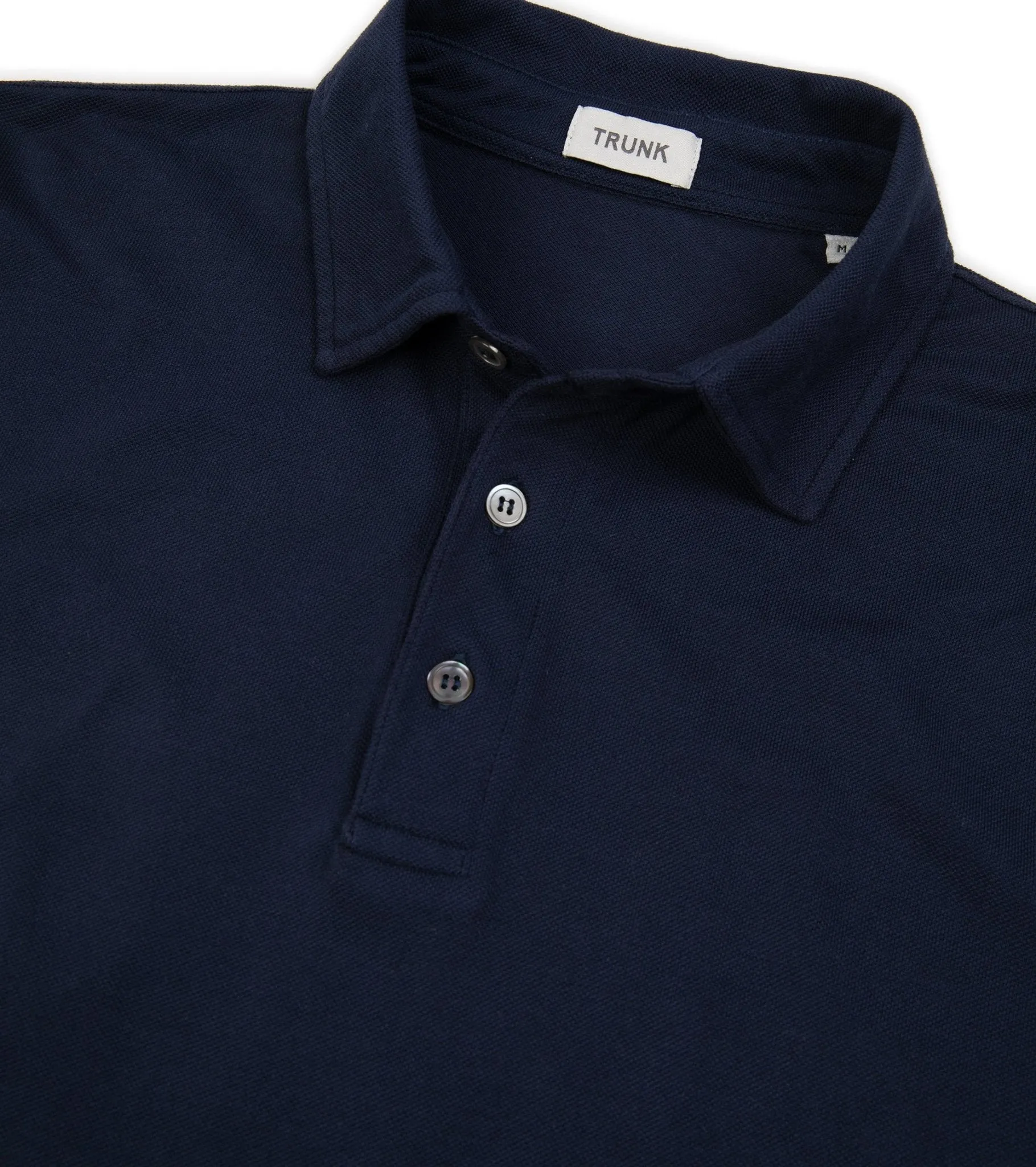 Trunk Moxon Short Sleeve Polo Shirt: Navy