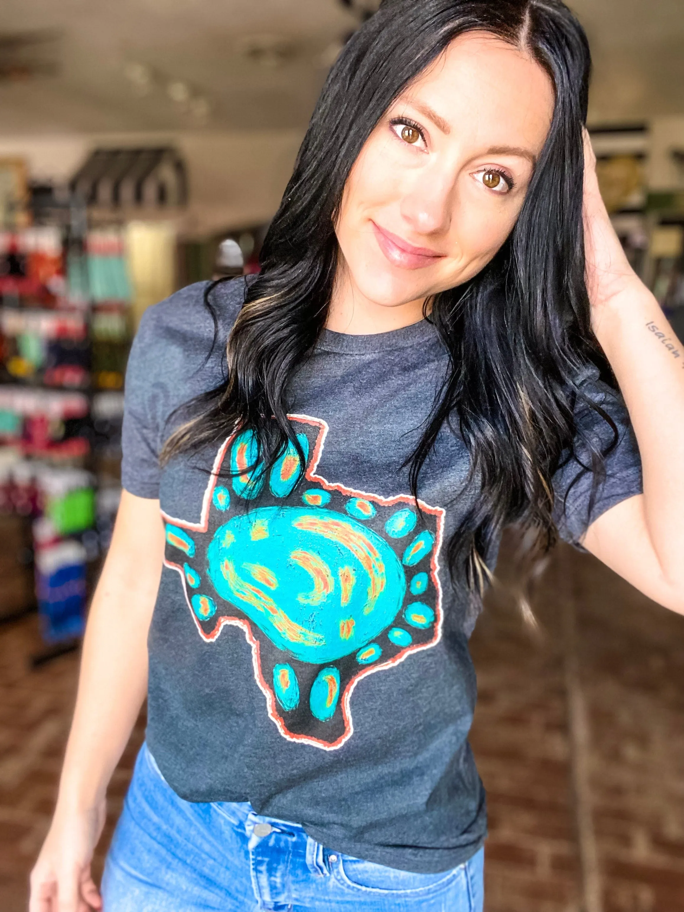 Turquoise Jewel Texas Tee