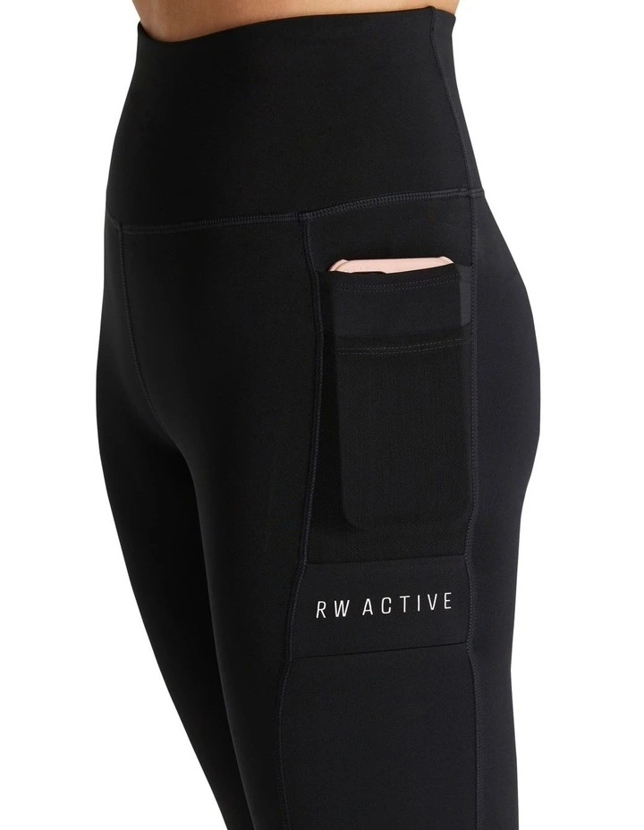 Velocity Pocket 7/8 Tights in Black