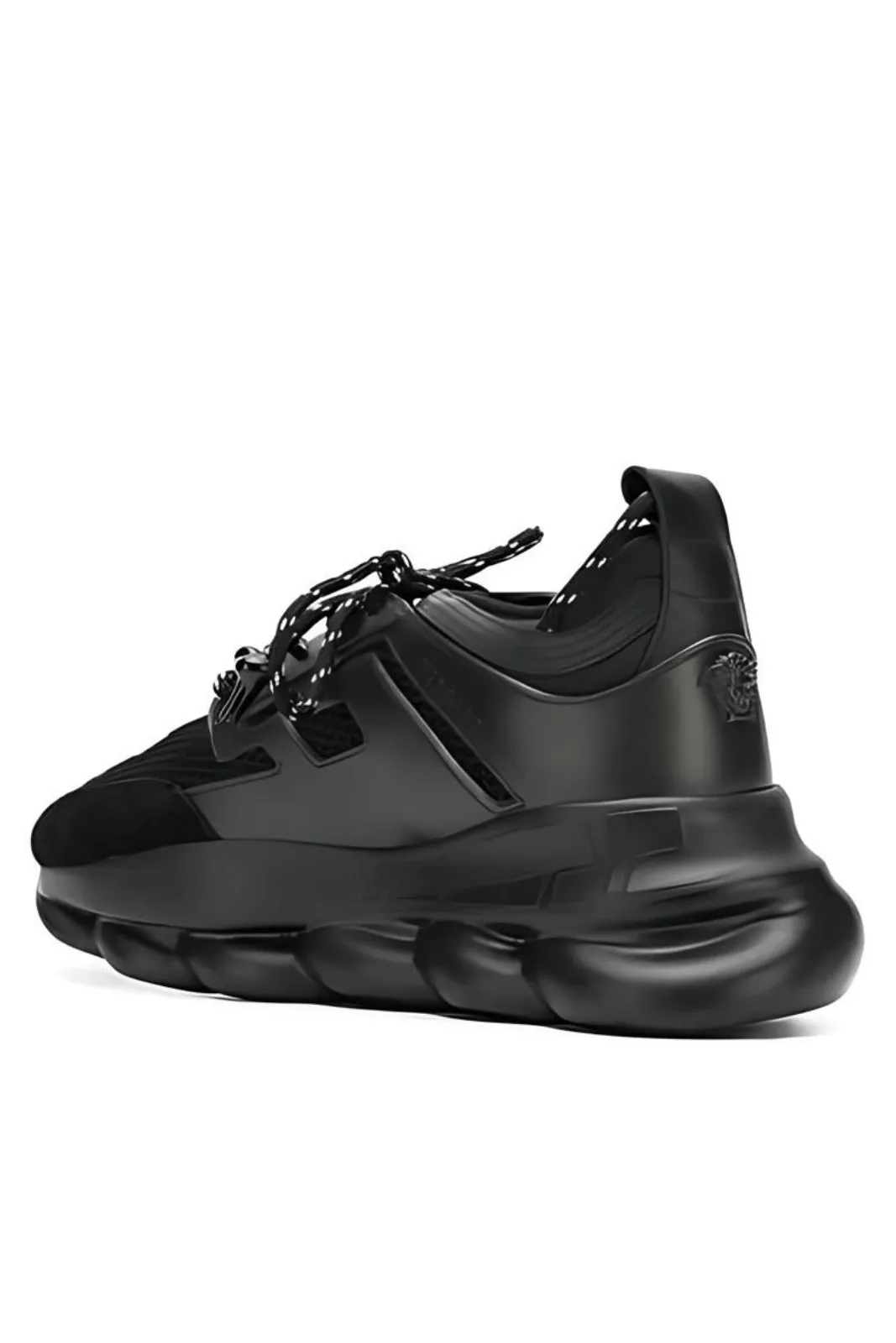 Versace Chain Reaction Sneakers Full Black