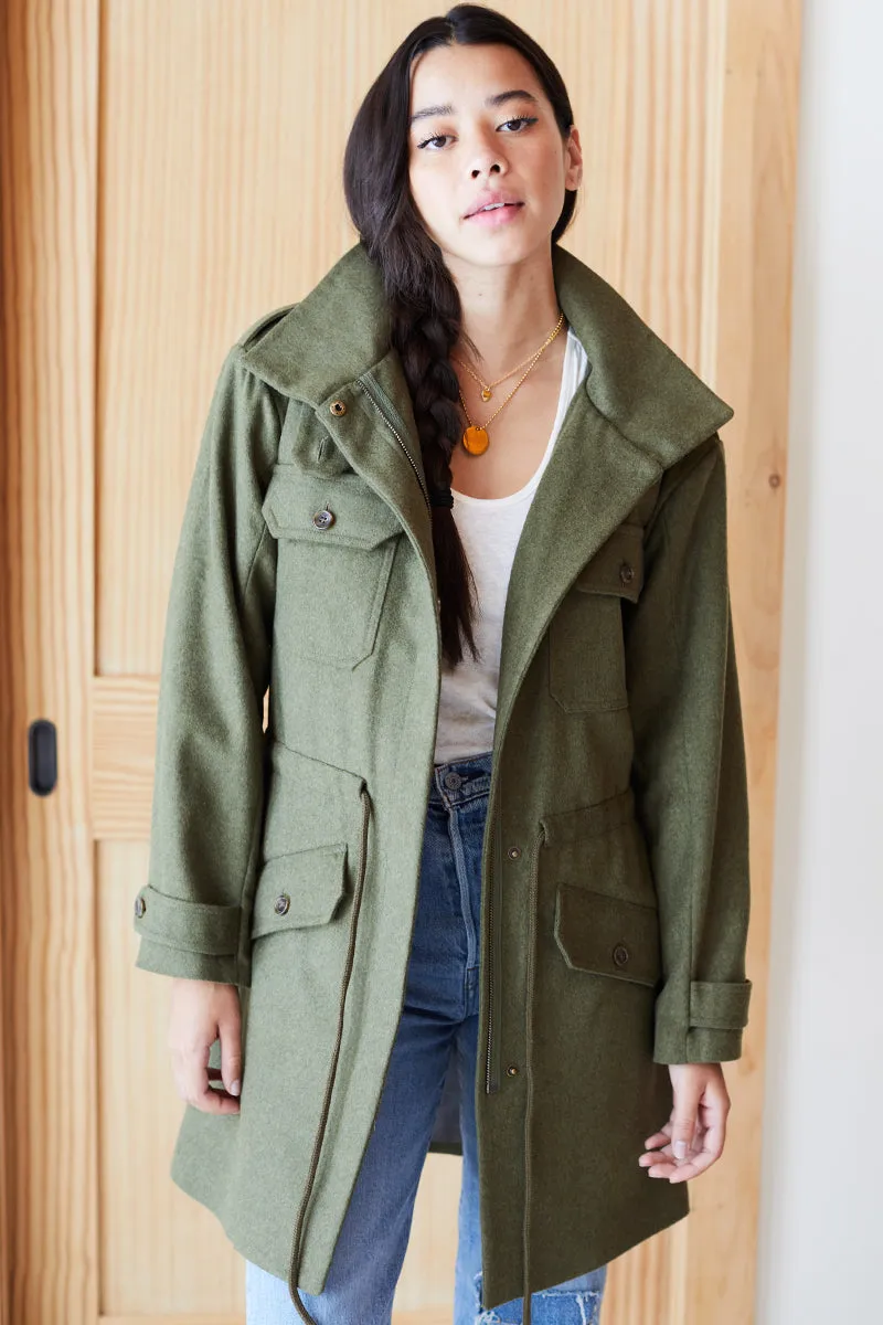 Vintage Army Coat - Army Wool