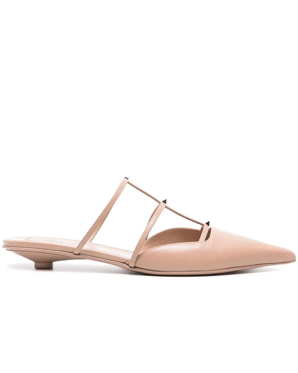 Wispy Leather Mule in Rose Cannelle