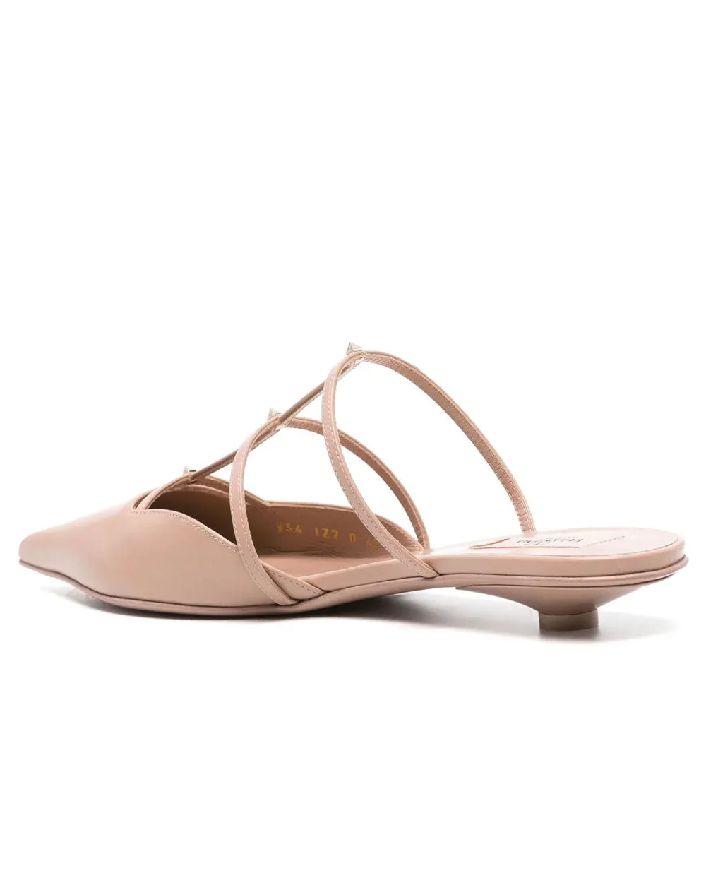 Wispy Leather Mule in Rose Cannelle