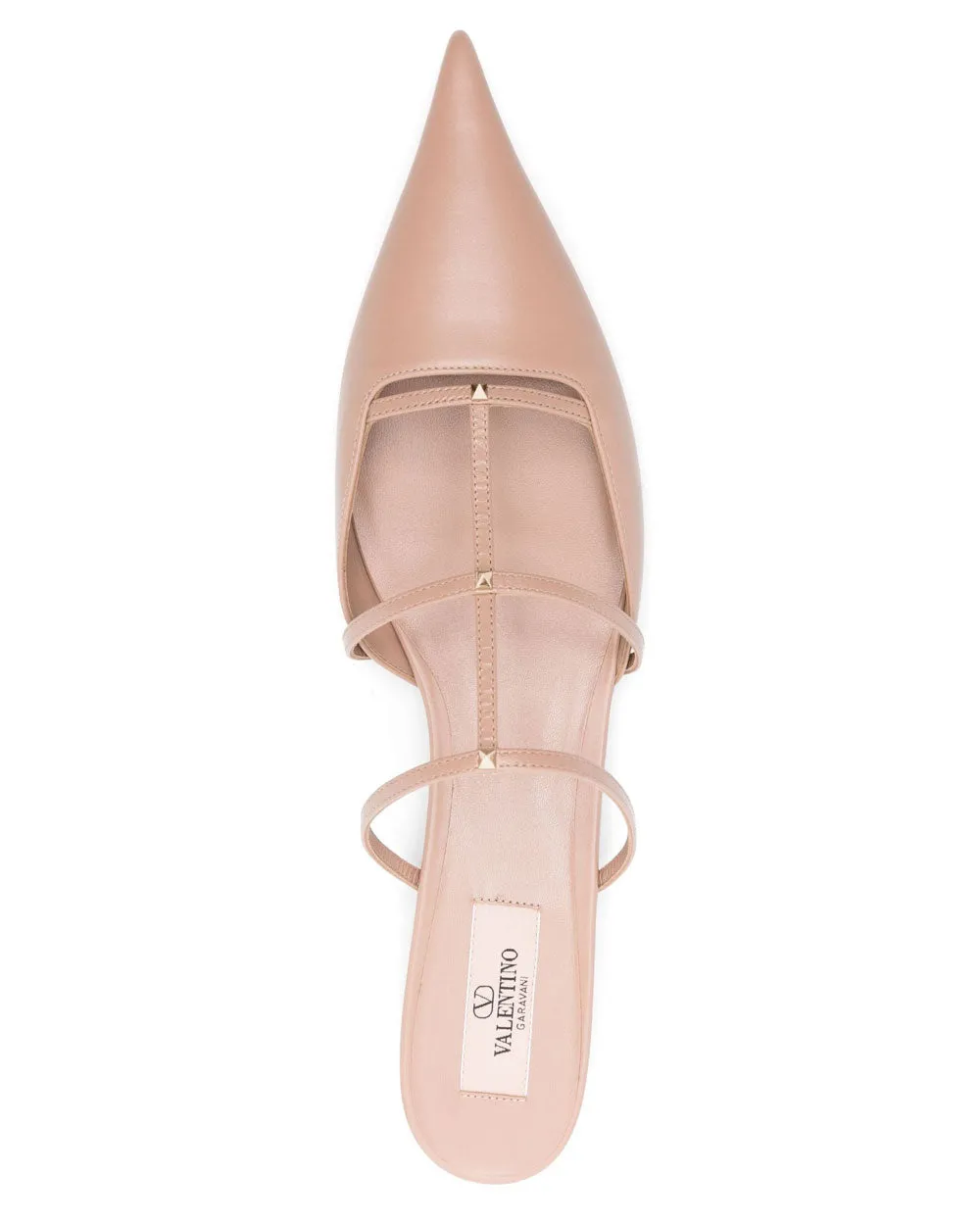 Wispy Leather Mule in Rose Cannelle