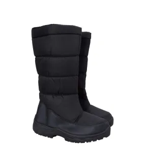 Womens/ladies icey long snow boots black Mountain Warehouse