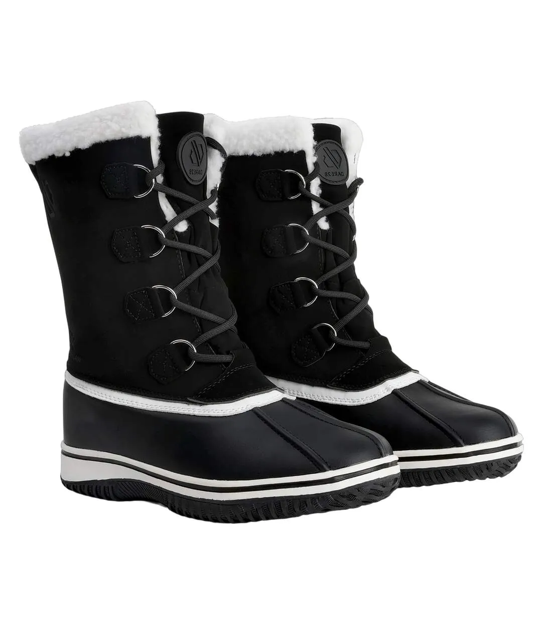 Womens/ladies northstar snow boots black/white Dare 2B