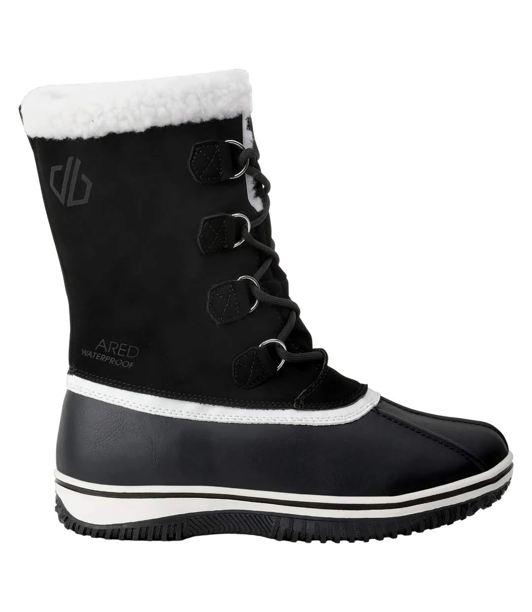 Womens/ladies northstar snow boots black/white Dare 2B